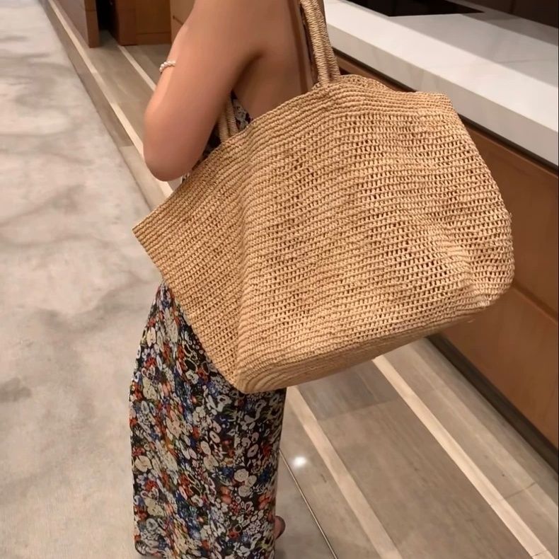 Модная большая сумка-тоут из н – обзор и цена Women'S Raffia Bags